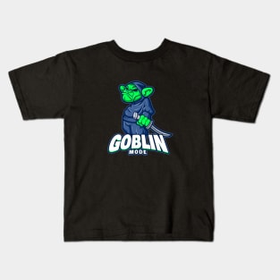 Goblin Mode Dank Funny Meme Design Kids T-Shirt